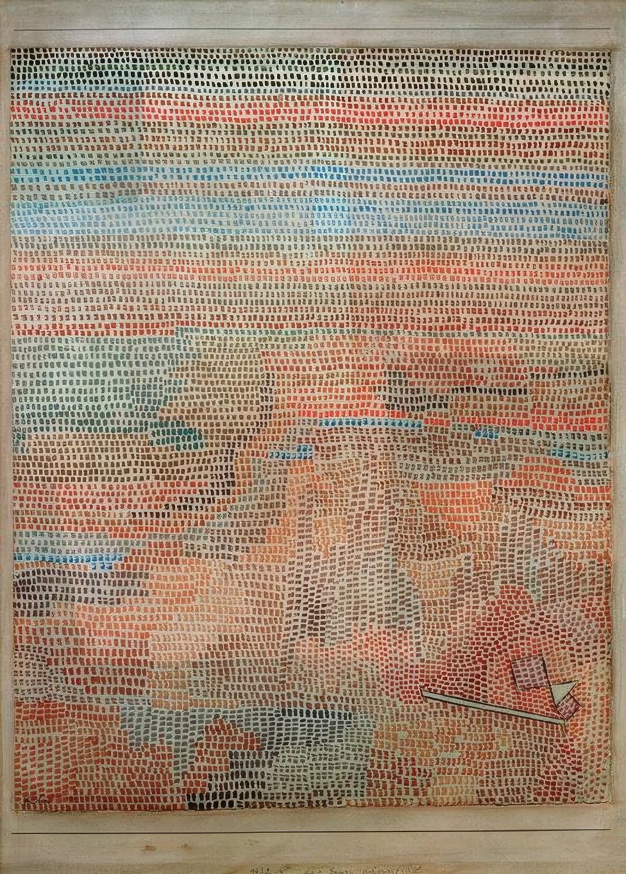 Het geheel schemerend door Paul Klee