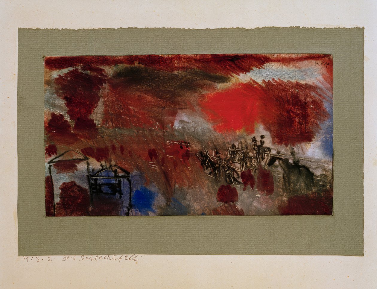 Het Slagveld door Paul Klee