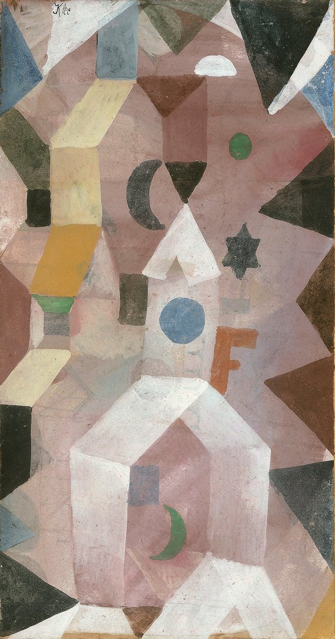 Die Kapelle, 1917 door Paul Klee