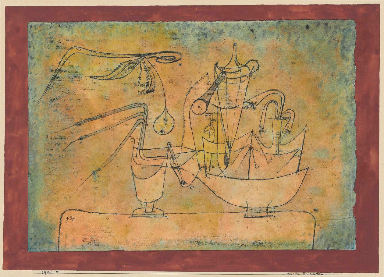 Distillatie van peren door Paul Klee