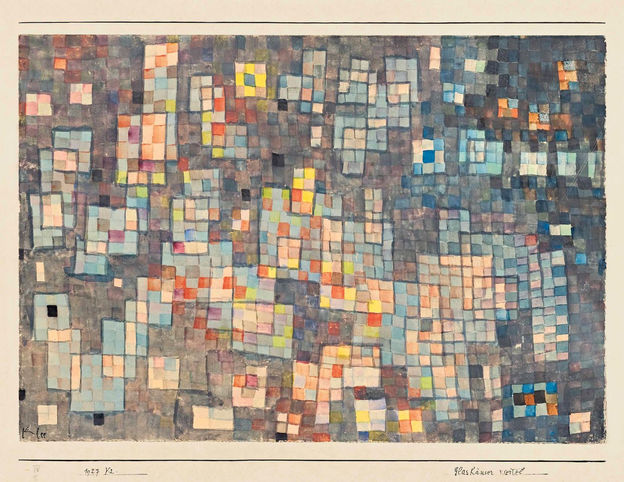 Glashuizenwijk, 1927 door Paul Klee