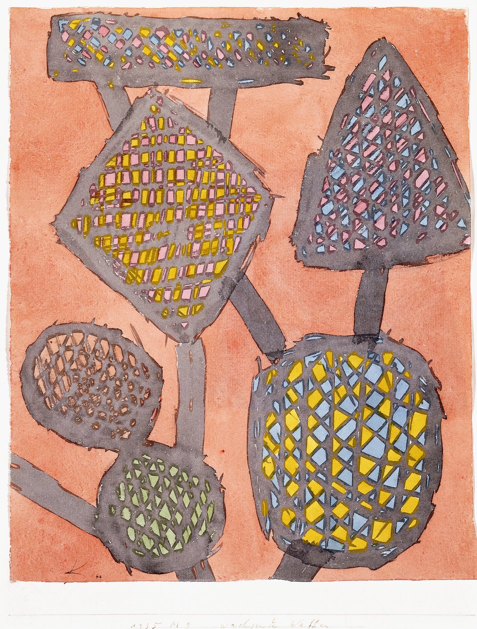 Groeiende Wapens door Paul Klee
