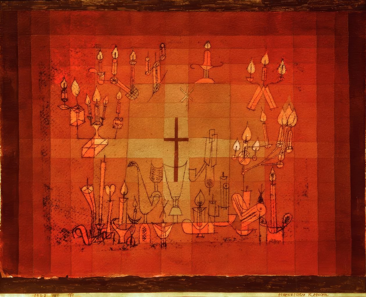 Huiselijke requiem door Paul Klee