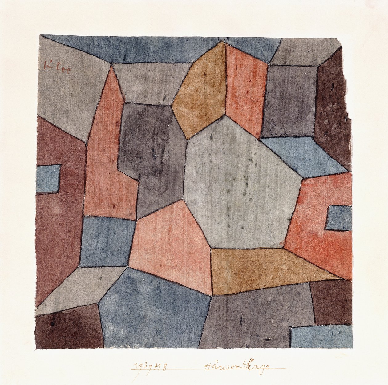 Huizen-Nauwe door Paul Klee