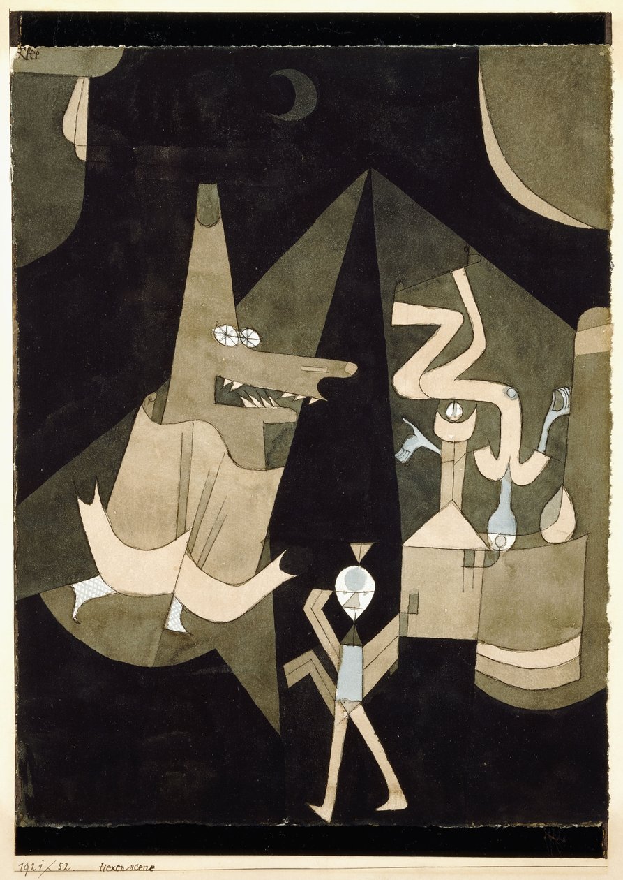Heksenscène door Paul Klee