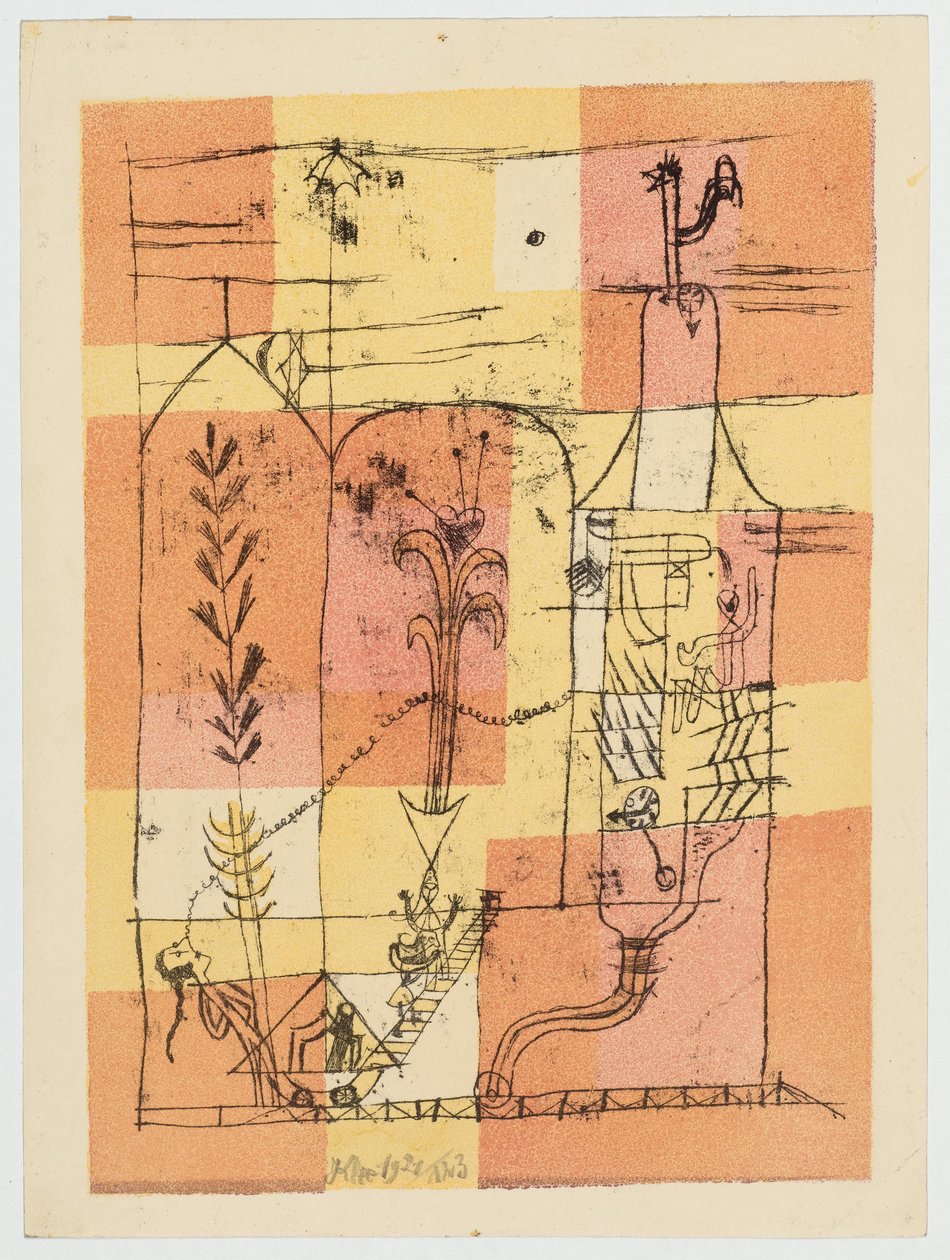 Hoffmanneske scène, 1921 door Paul Klee