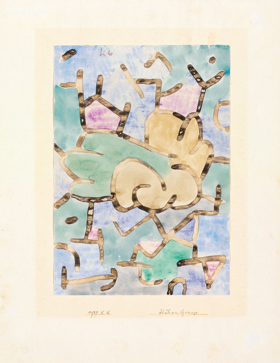 Hoge grens door Paul Klee