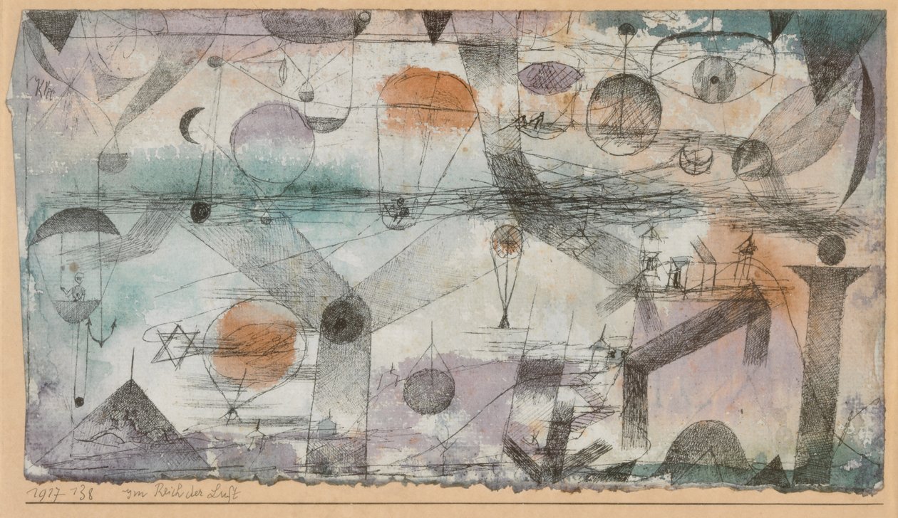 In het Rijk van de Lucht, 1917 door Paul Klee