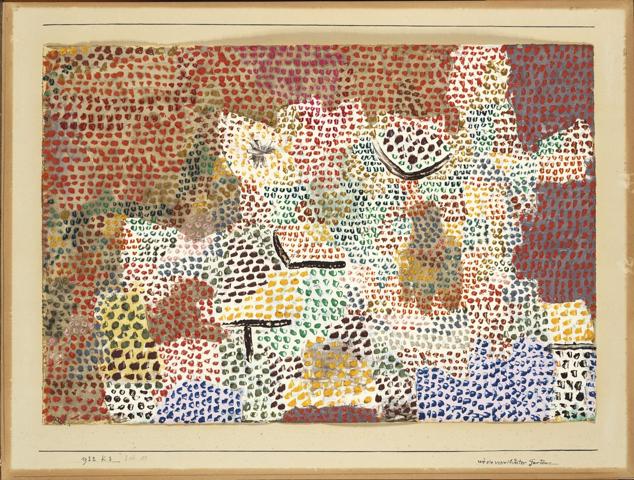 Net als een verwilderde tuin door Paul Klee