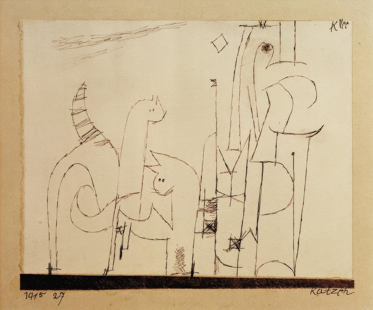 Katten door Paul Klee