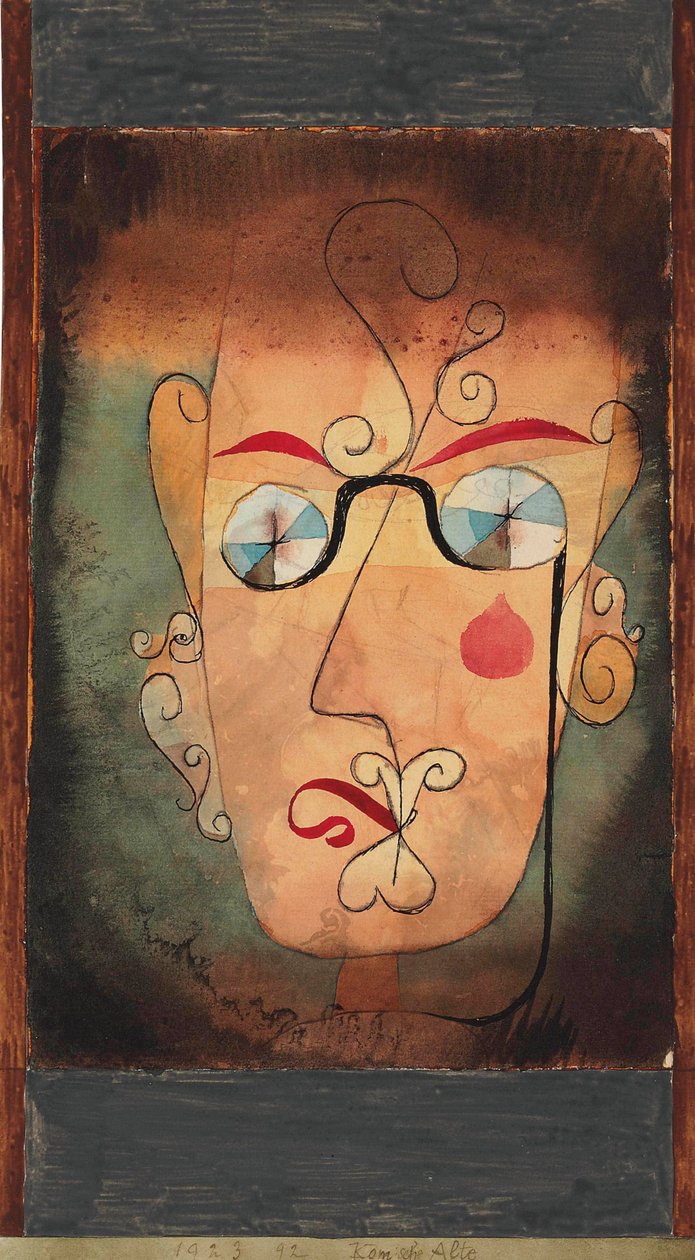 Komische Alte, 1923 door Paul Klee