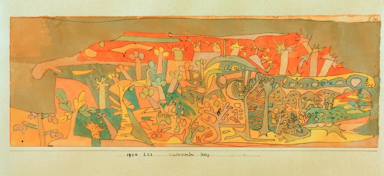 Gecultiveerde berg door Paul Klee