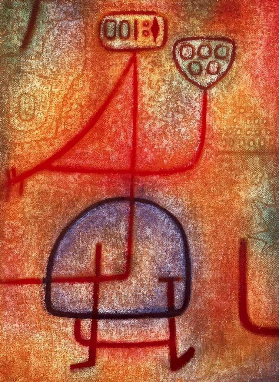 De mooie tuinierster door Paul Klee