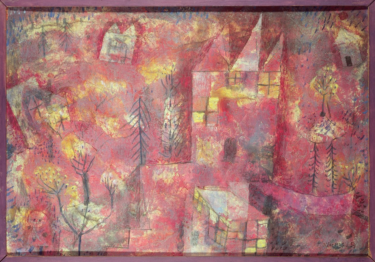 Landschap met kind door Paul Klee