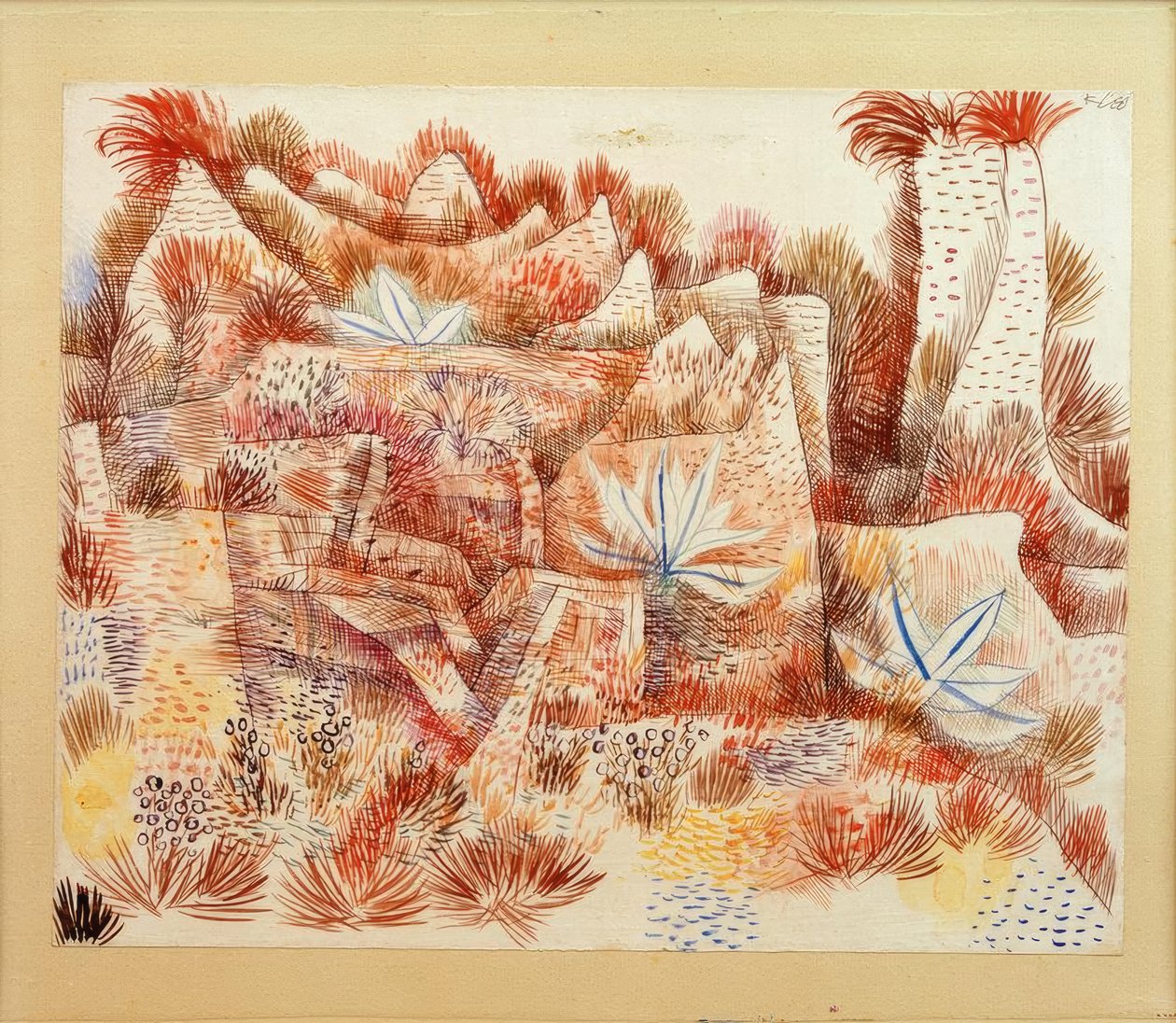 Landschap met Agaven door Paul Klee