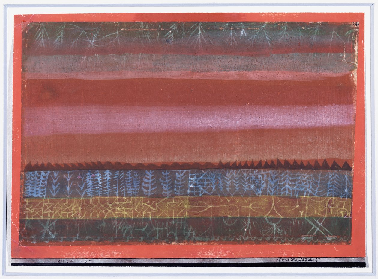 Gelaagd landschap door Paul Klee