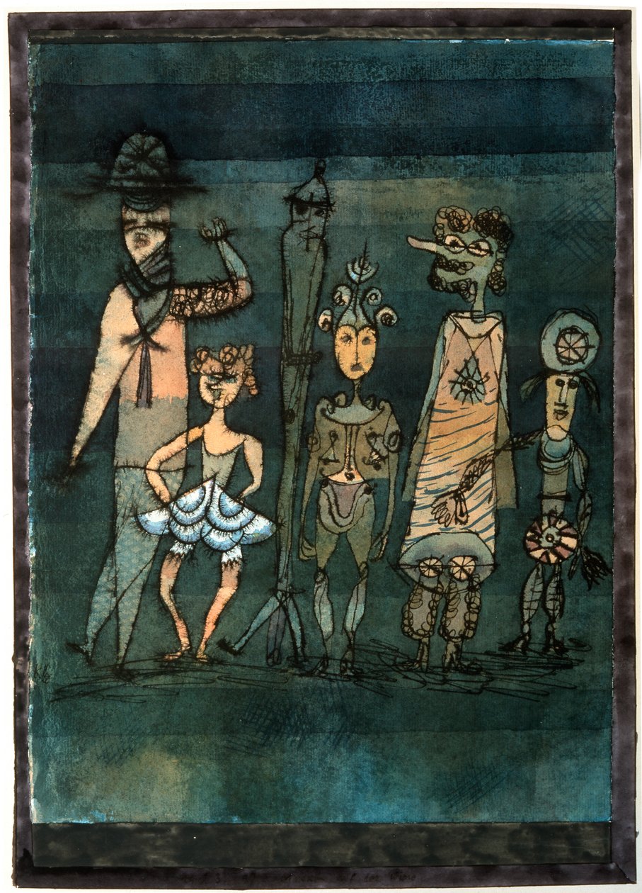 Maskers door Paul Klee