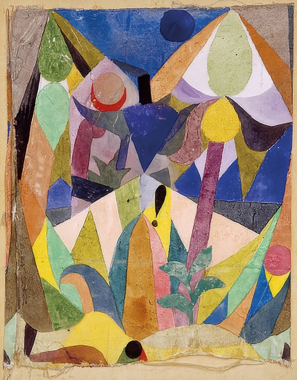 Mildtropisch landschap door Paul Klee