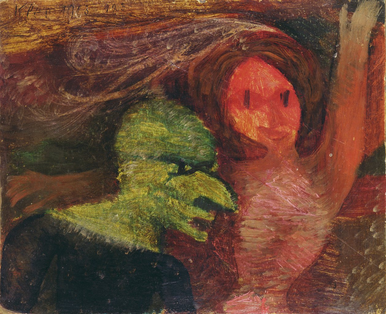 Oud en jong door Paul Klee