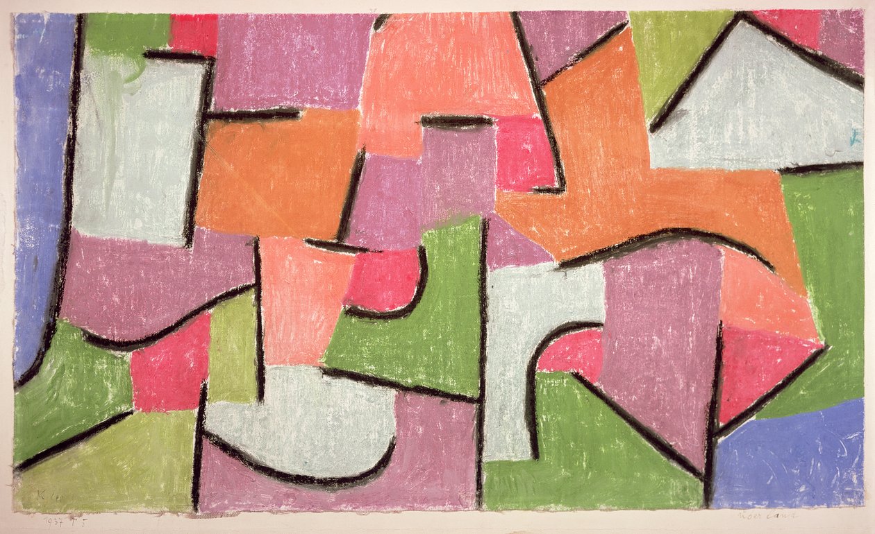 Overland (Uberland) 1937 door Paul Klee