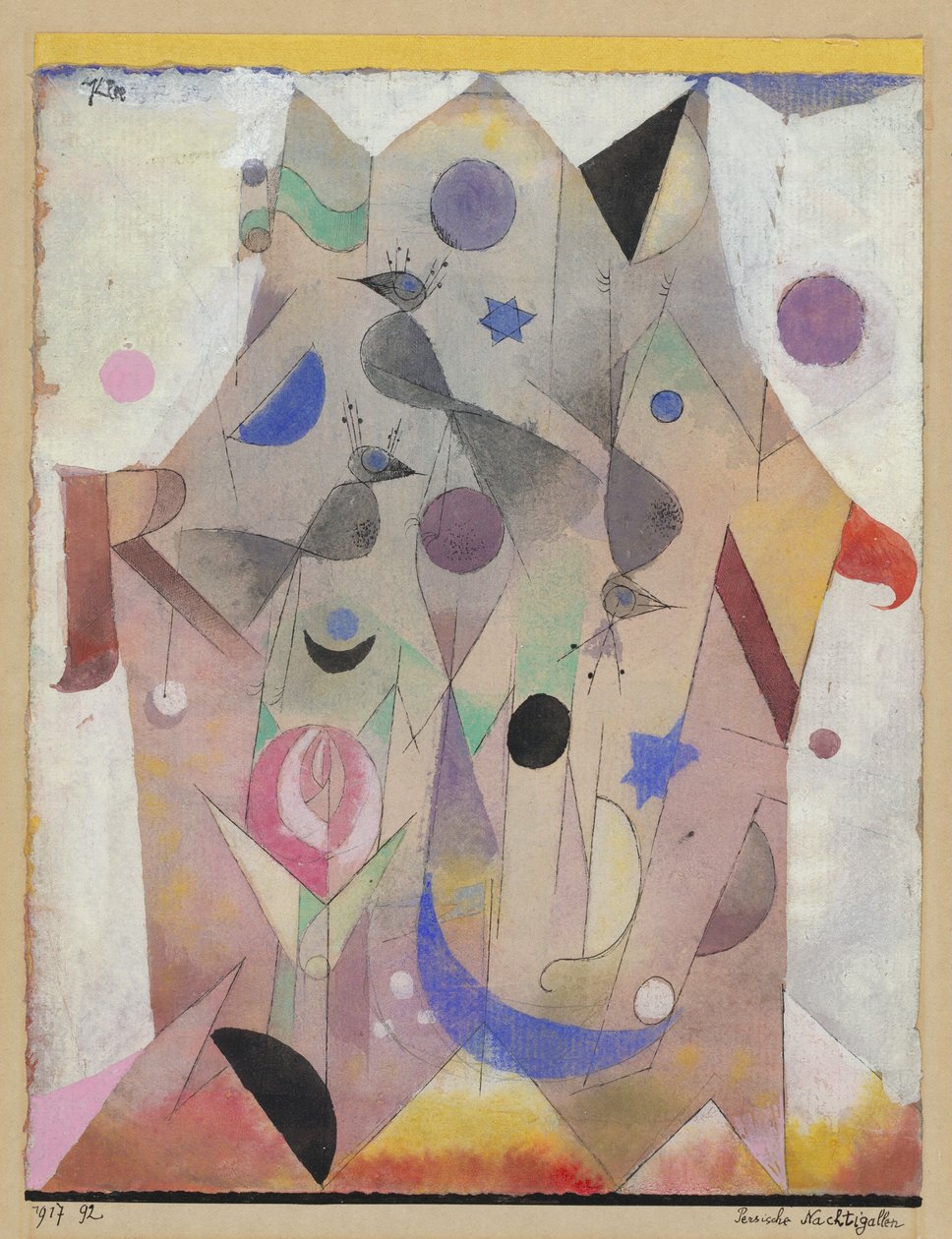 Perzische Nachtegalen door Paul Klee