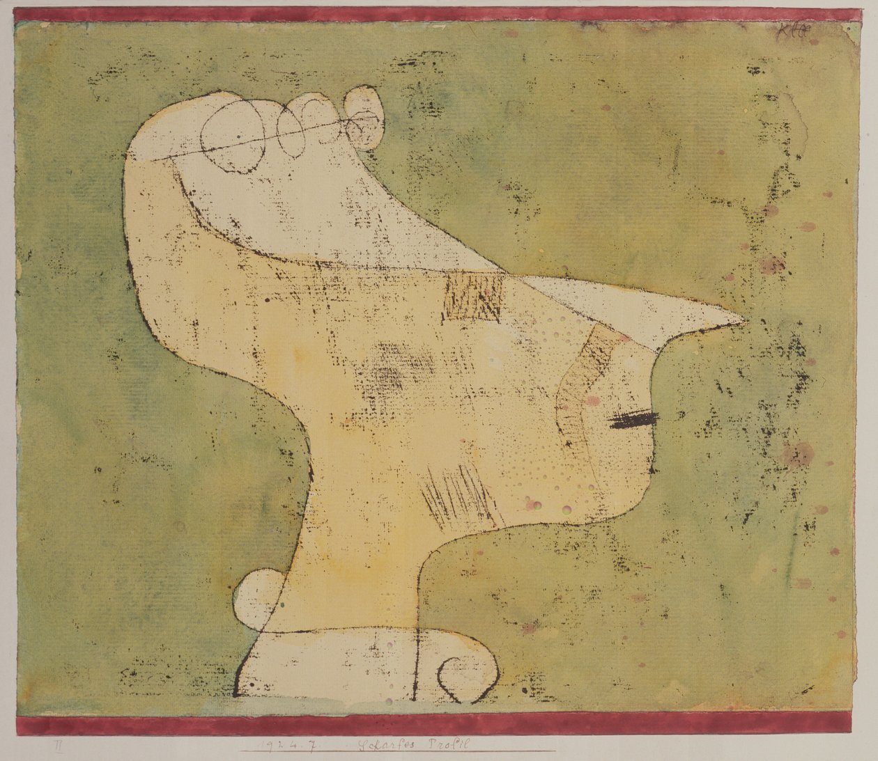 Scherp Profiel door Paul Klee