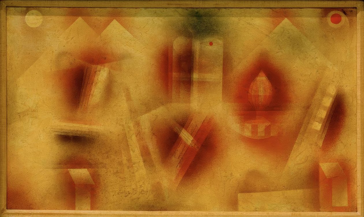 Stilleven met fragmenten door Paul Klee