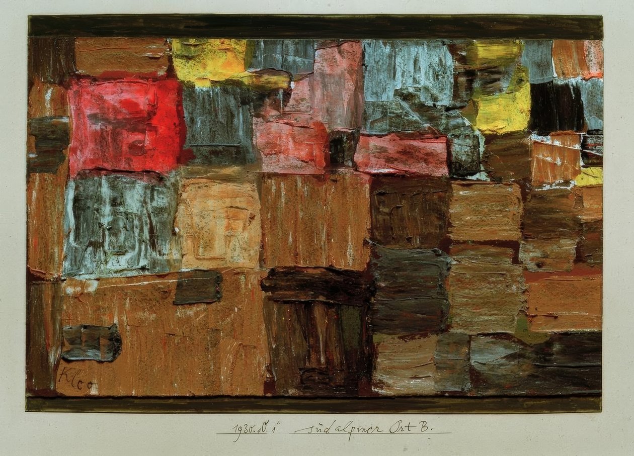 Zuid-Alpijnse plaats B. door Paul Klee