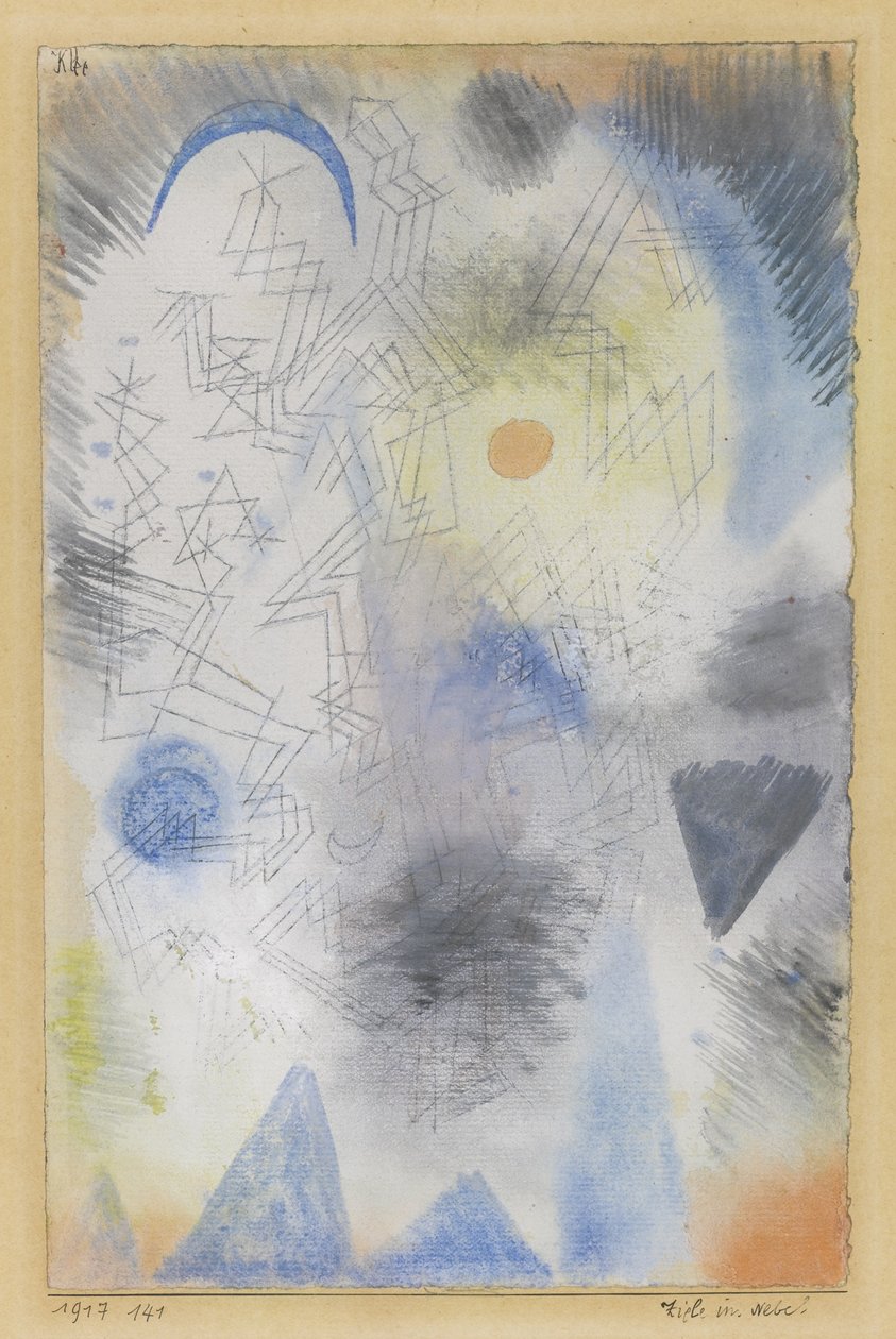Doelen in de mist, 1917 door Paul Klee