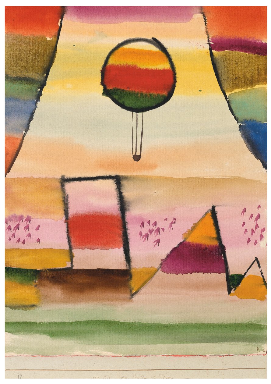 De Ballon in het Raam, 1929 door Paul Klee