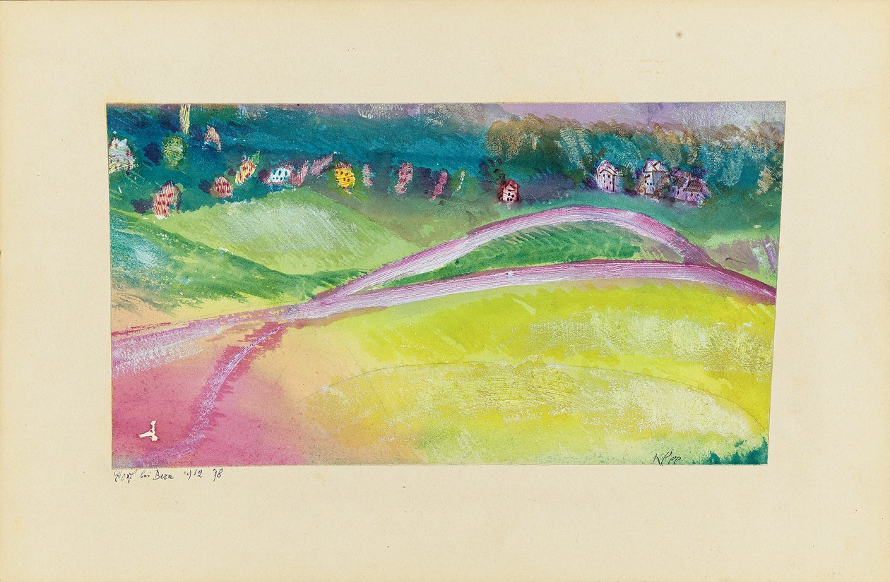 Dorp bij Bern door Paul Klee