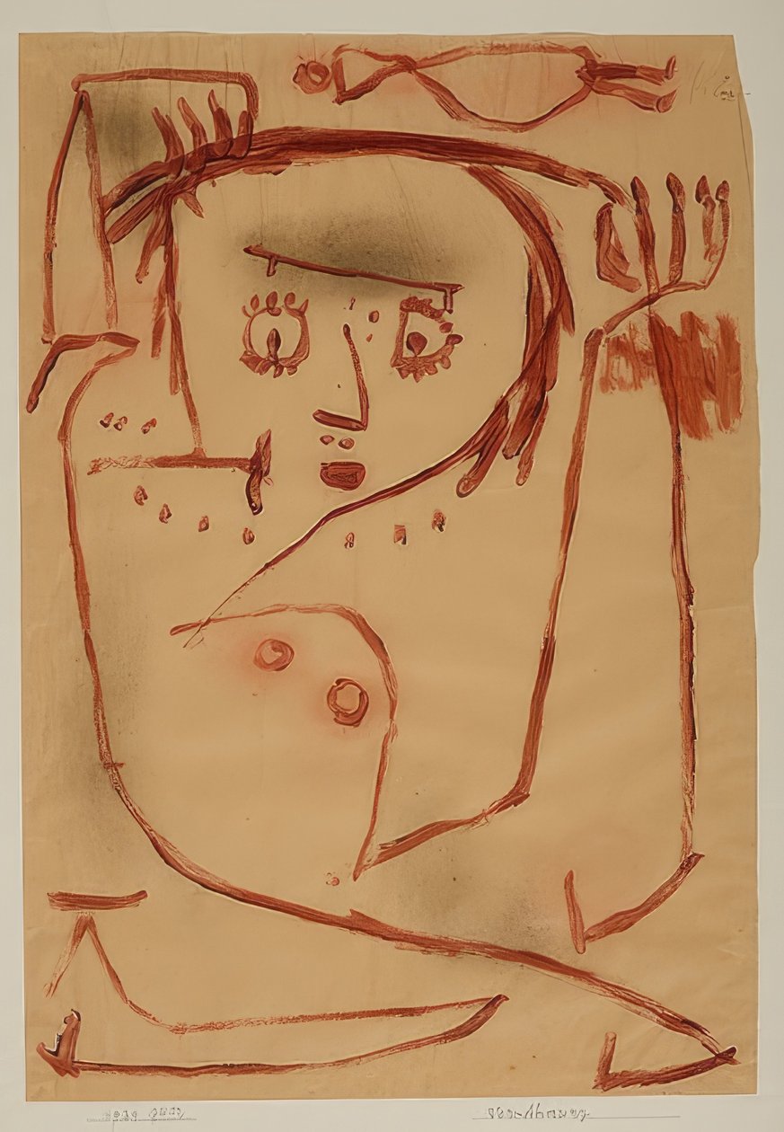 Voorgevoel. 1939 door Paul Klee