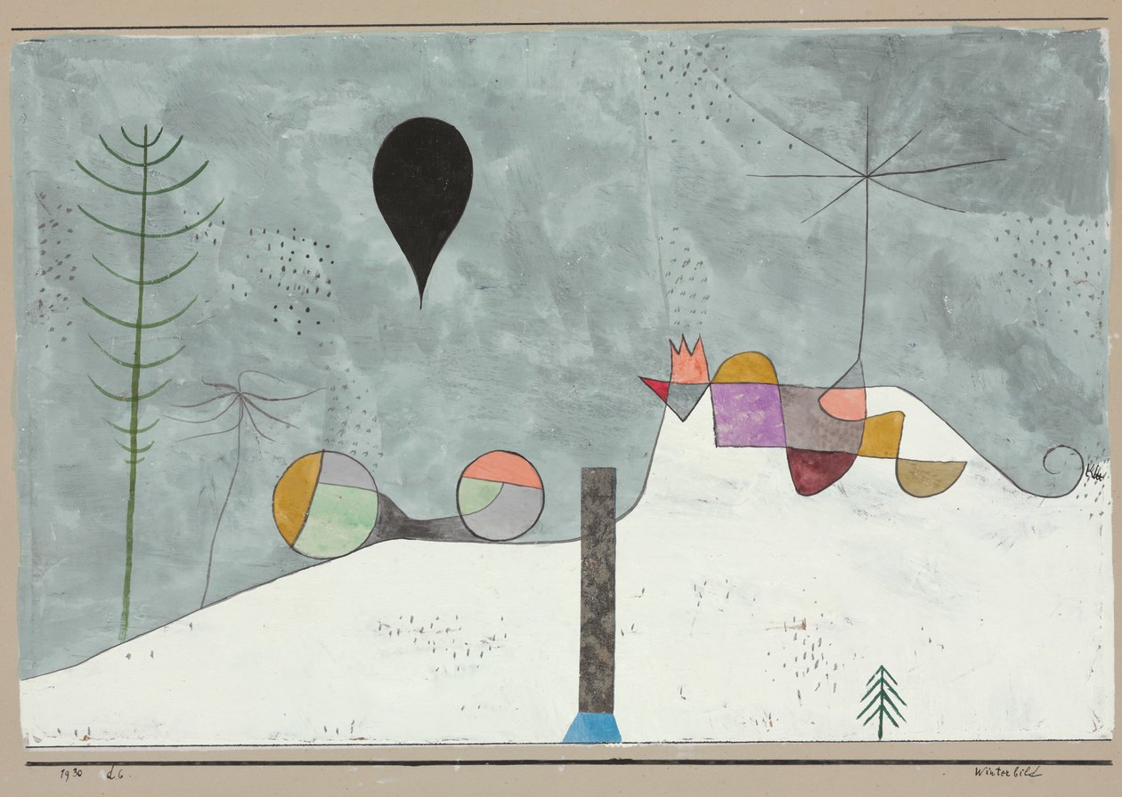 Winterbeeld door Paul Klee