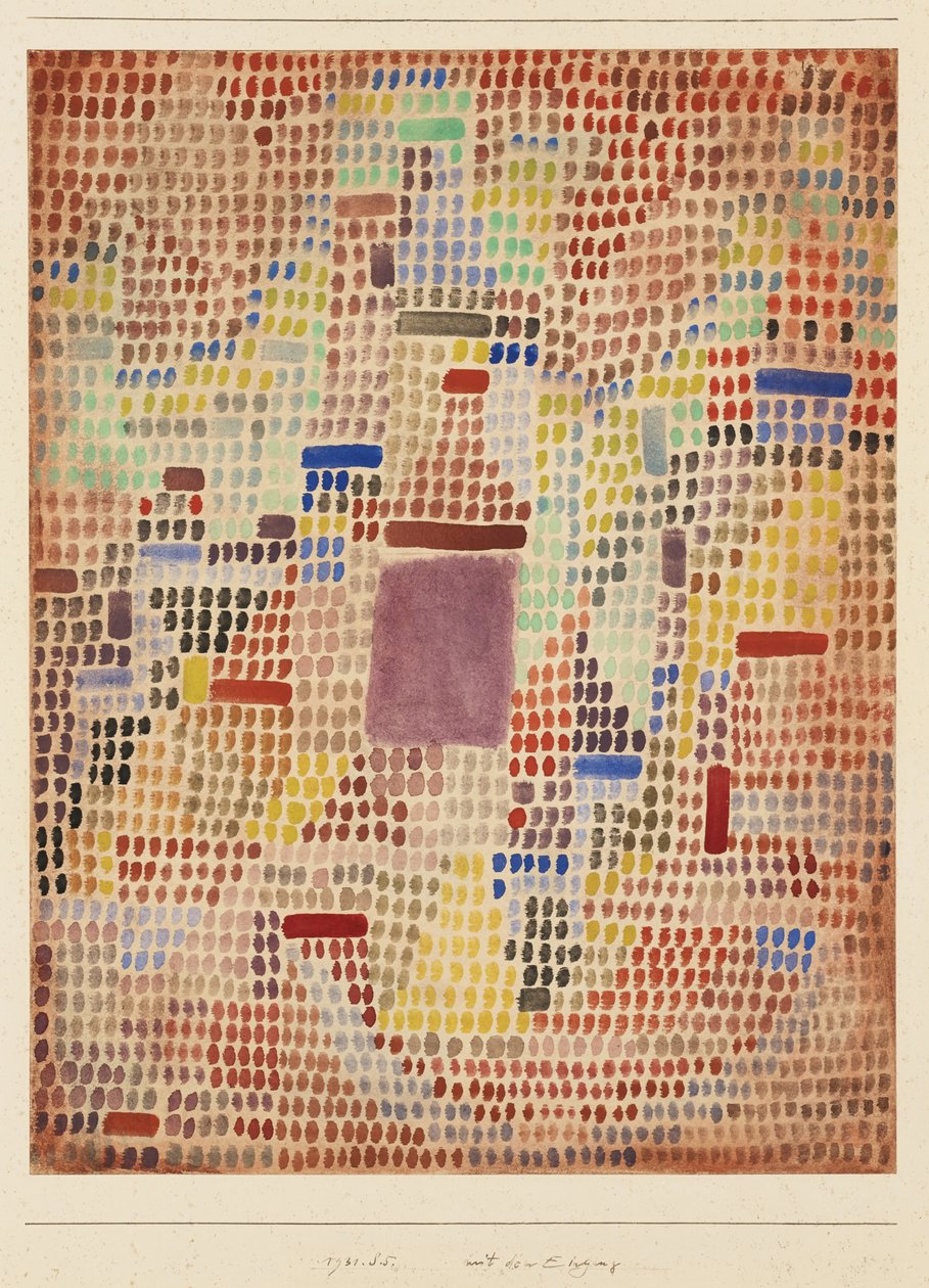 Met de ingang door Paul Klee
