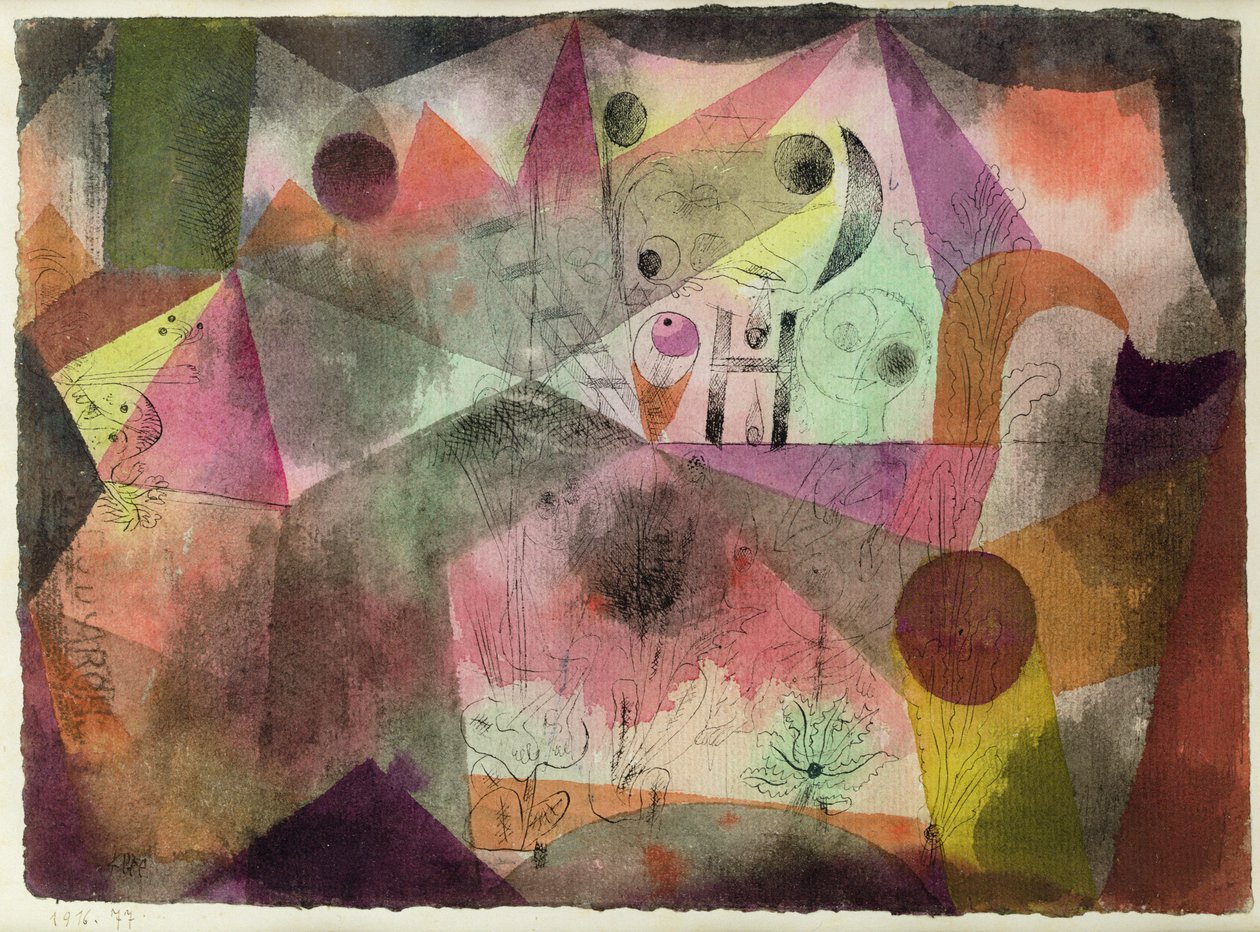 Met de H door Paul Klee