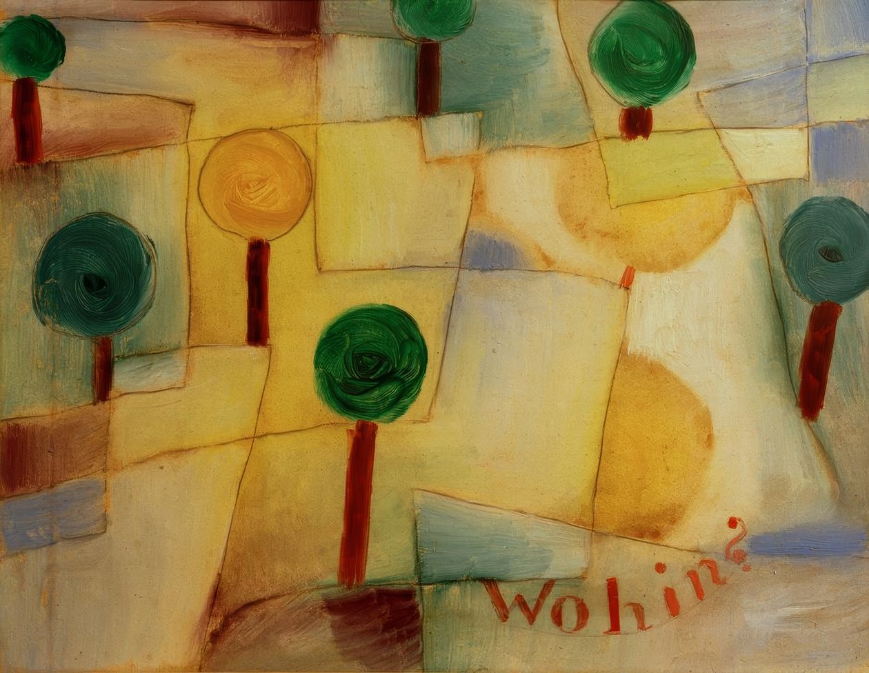 Waarheen? door Paul Klee