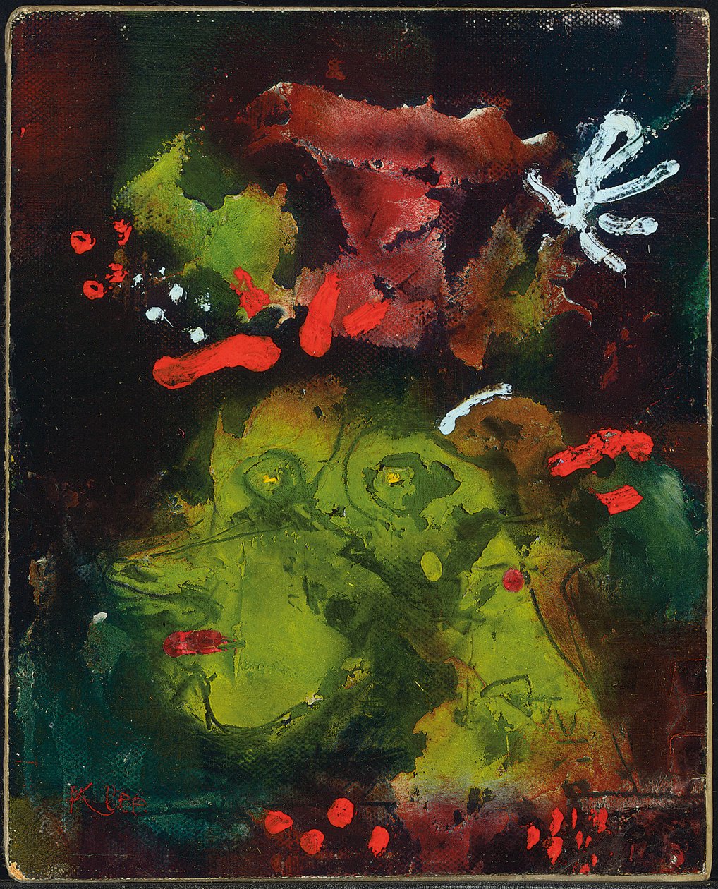 Vrouw in haar zondagse beste door Paul Klee