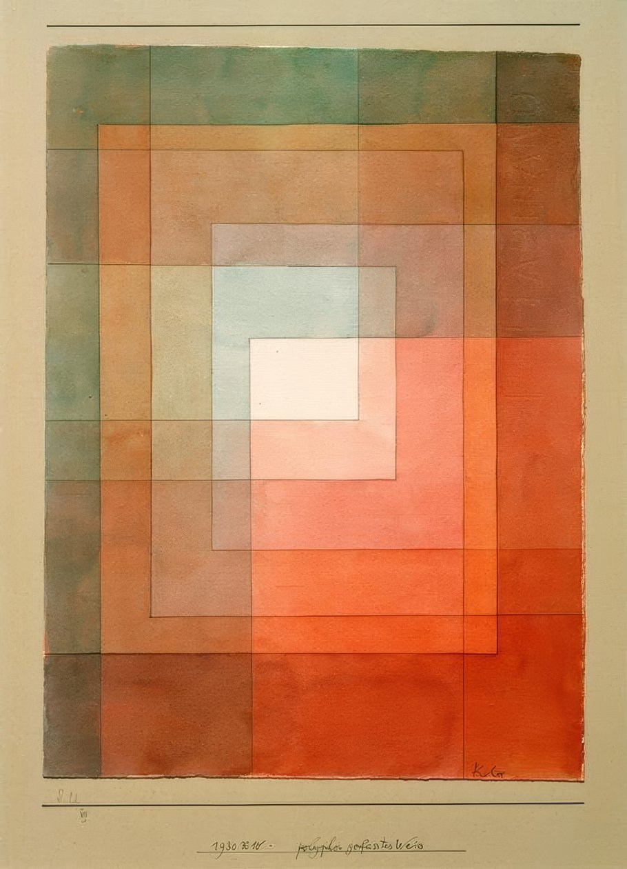 Polyfoon wit door Paul Klee