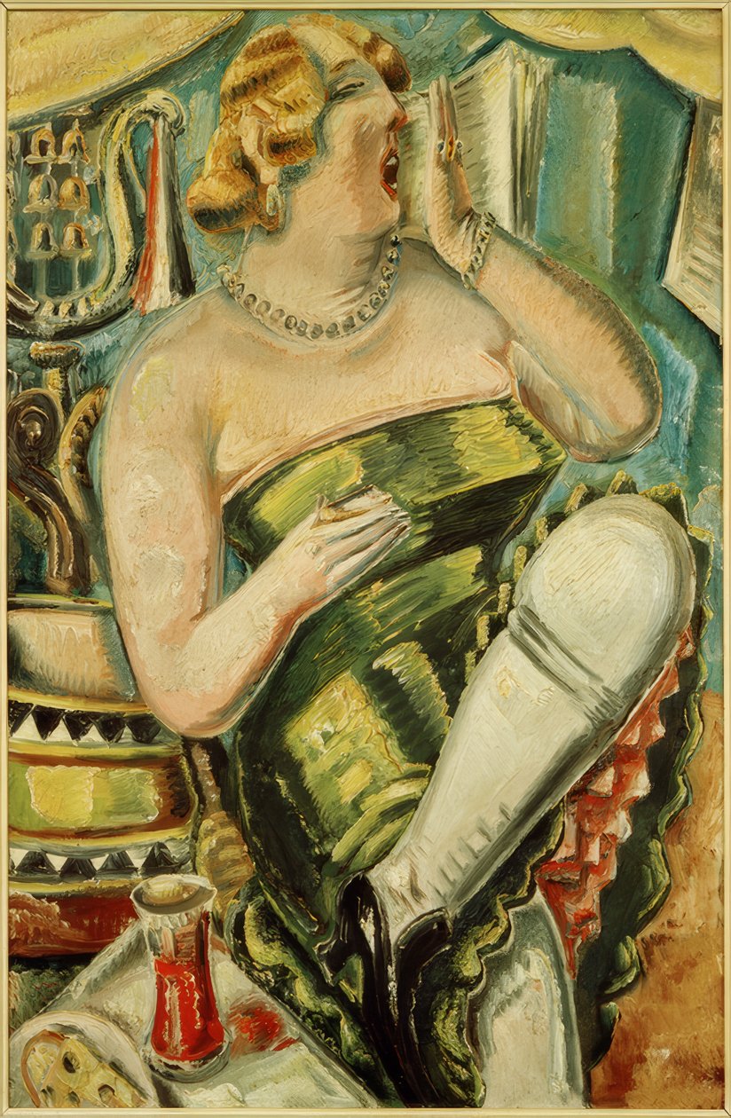 Gaperende dame door Paul Kleinschmidt