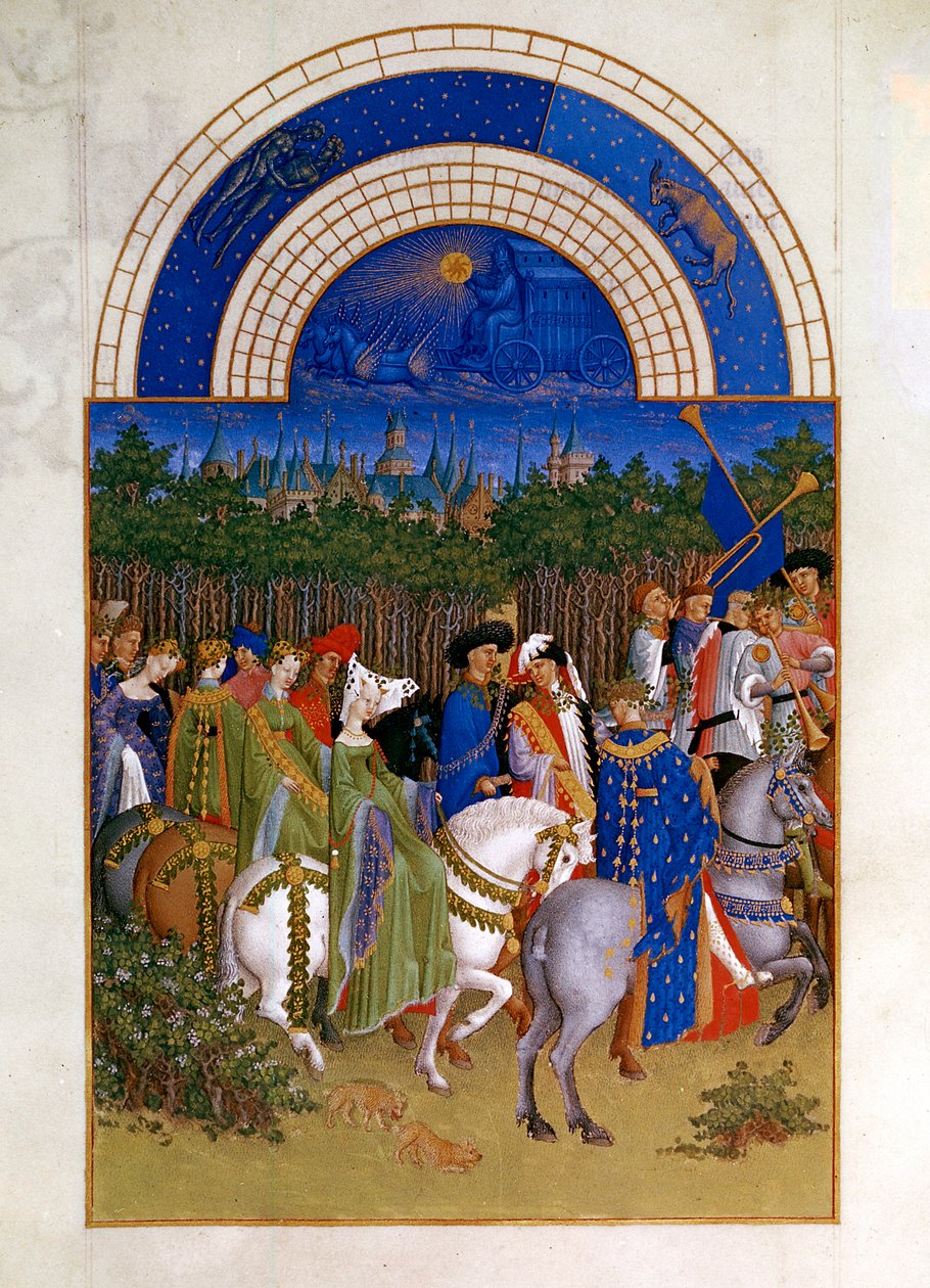Mei, 1412-1416 door Paul Limbourg