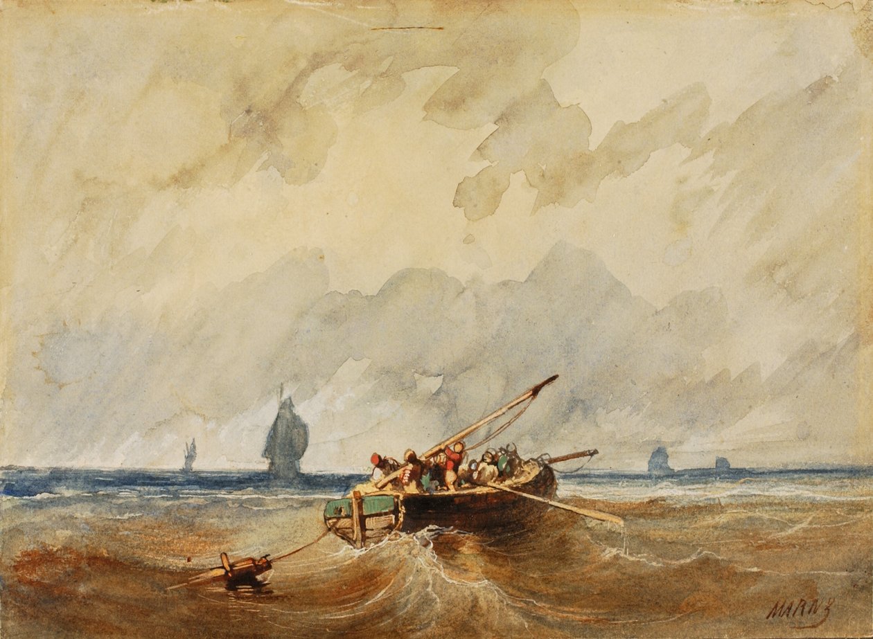 Marinezicht, ca. 1878 door Paul Marny
