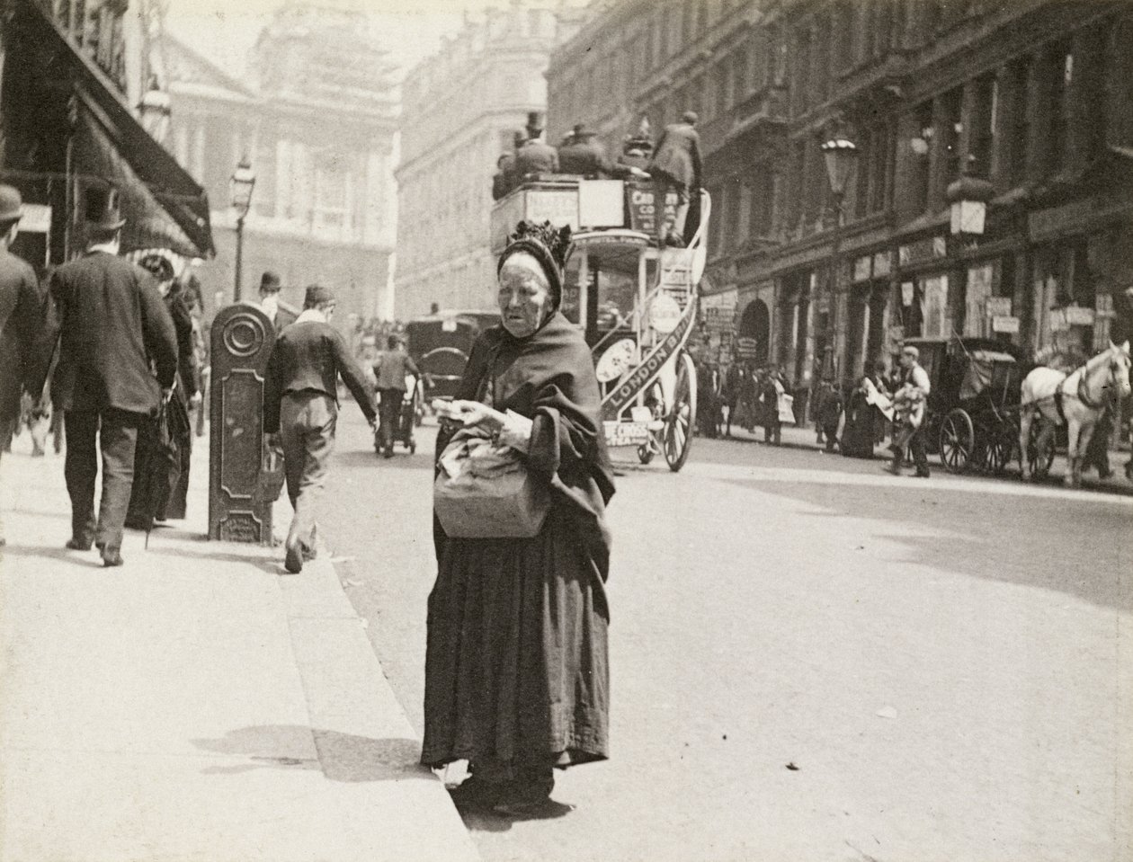 De Lucifersverkoper, Ludgate Hill, 1893 door Paul Martin