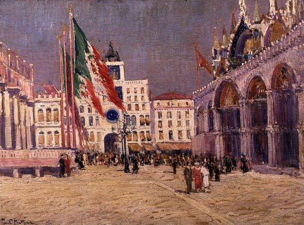 Feestdag, ca. 1925 door Paul Mathieu