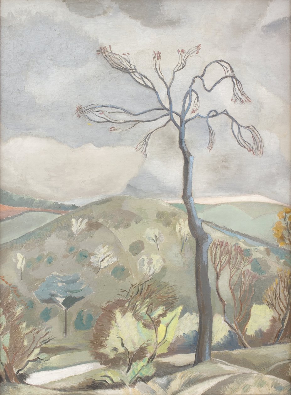 Herfstlandschap door Paul Nash