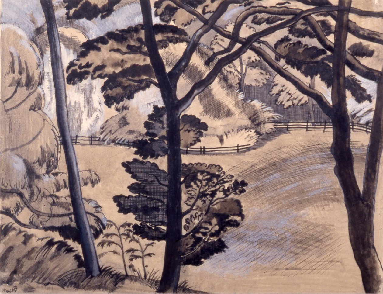 Rand van het bos door Paul Nash