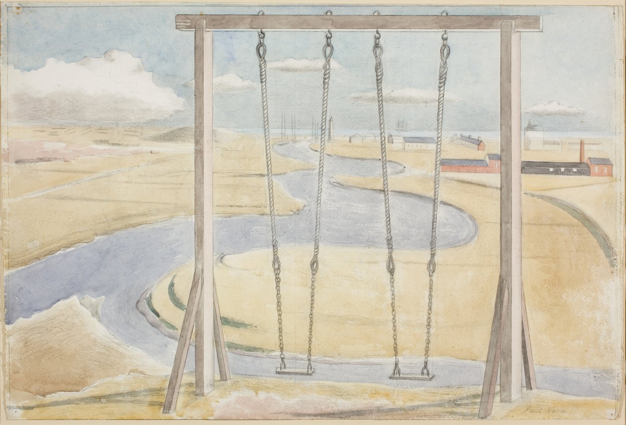 Rivier door Paul Nash