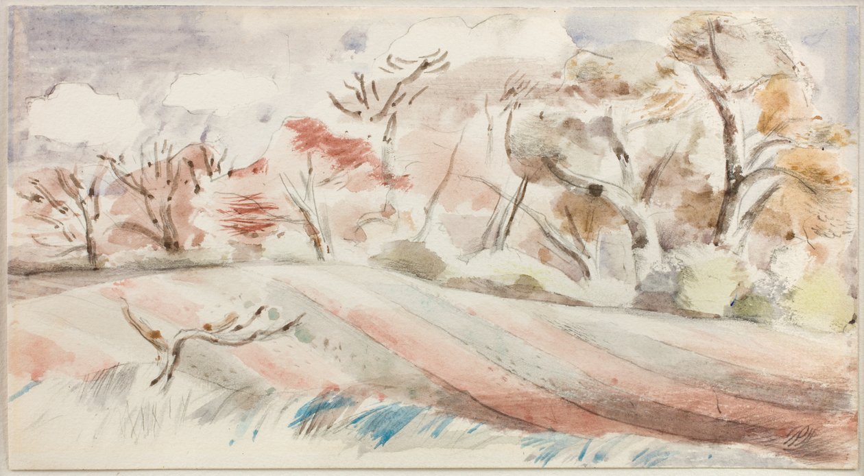 Voorjaarslandschap door Paul Nash