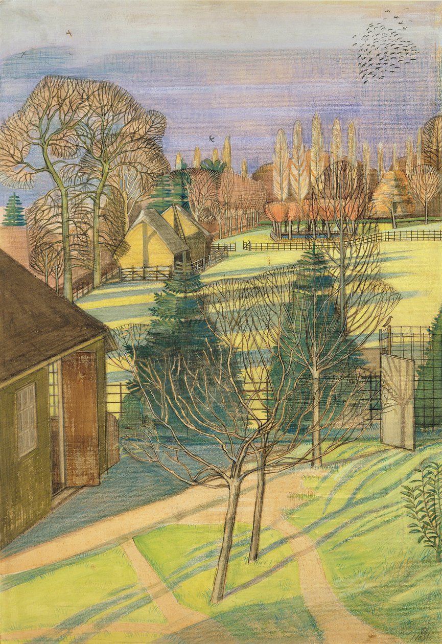 Winterlandschap door Paul Nash