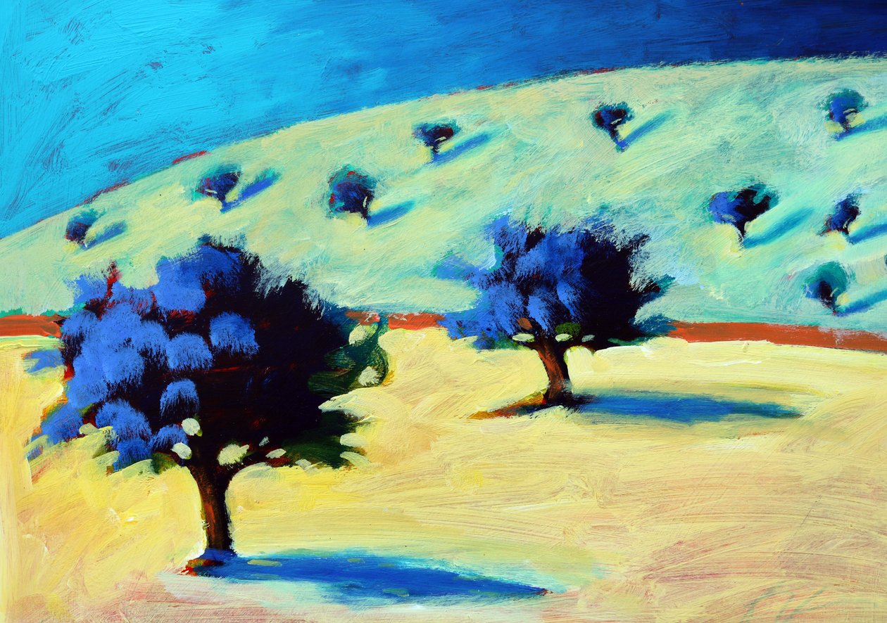 Blauwlandschap door Paul Powis
