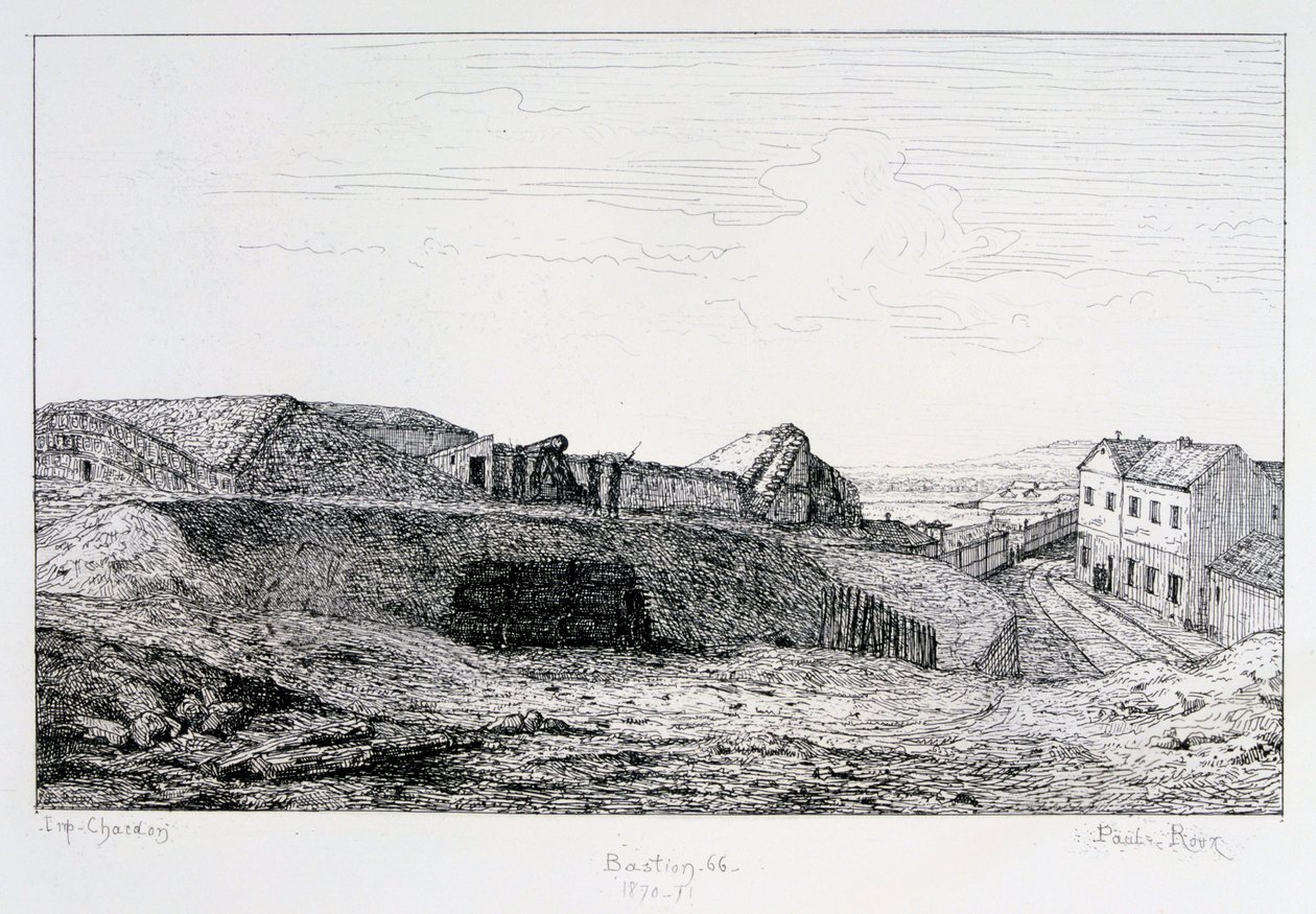 Bastion 66, Belegering van Parijs, 1870-1871 door Paul Roux